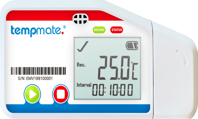 Tempmate-M2-T USB Temperature Data Logger With User Replaceable Battery