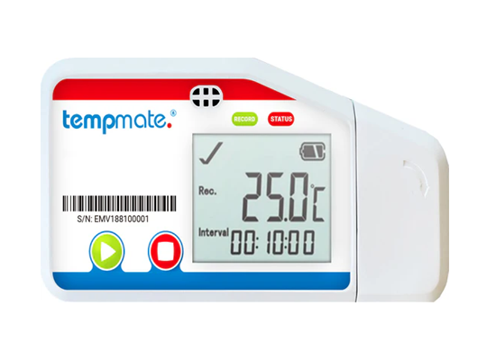 Tempmate-M2-T USB Temperature Data Logger With User Replaceable Battery